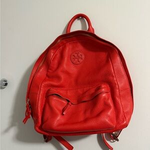 Tory Burch Vibrant Orange Backpack